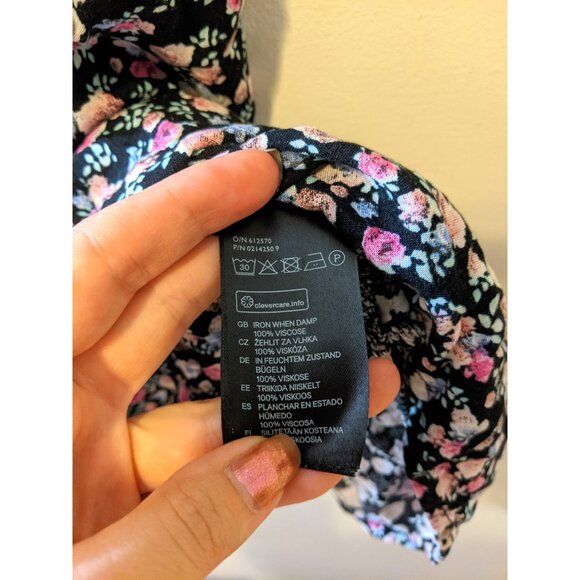 Womens Floral Romer Jumpsuit Shorts Spaghetti Strap Cottage Garden Picnic Sz 10 - Picture 5 of 7